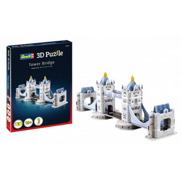 QUEBRA CABEÇA 3D PUZZLE TOWER BRIDGE DE LONDRES REVELL KIT PARA MONTAR 32 PEÇAS REV 00116